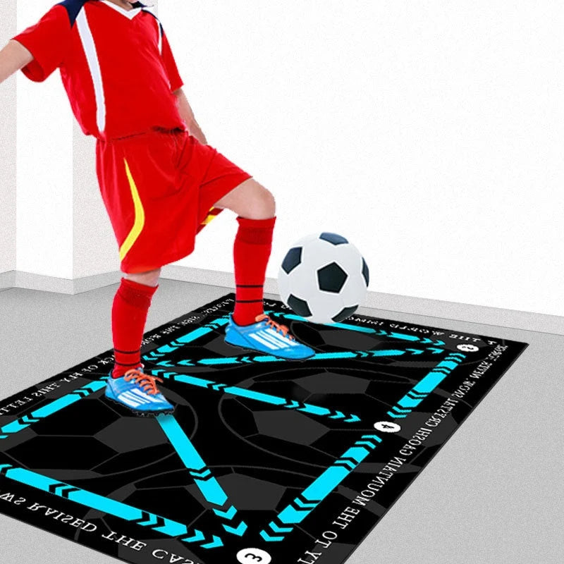 Soccer Training Mat Numbered Grid Non-Slip Elastic Ball Cord