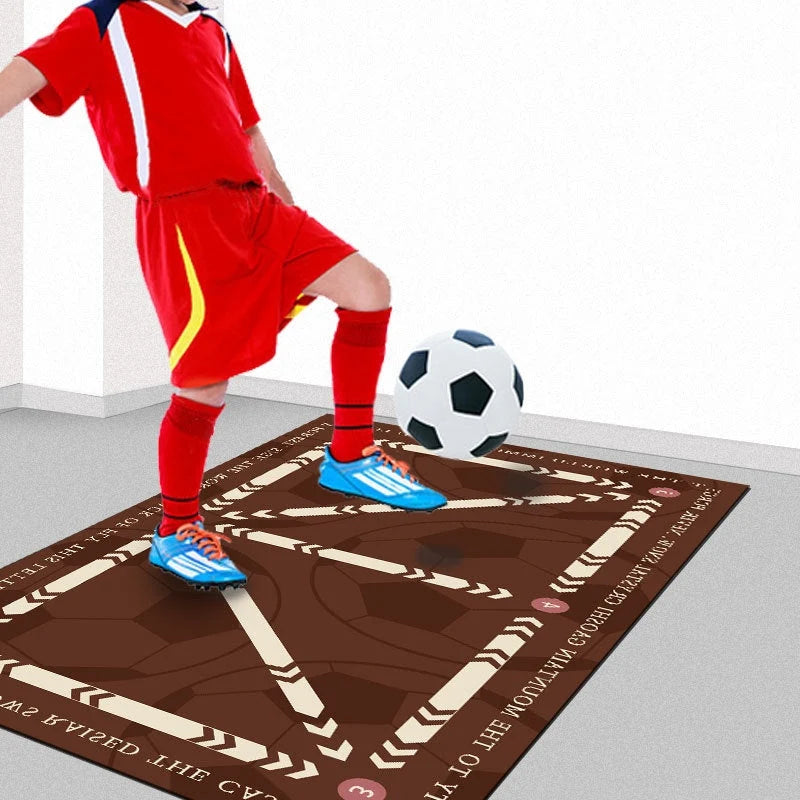 Soccer Training Mat Numbered Grid Non-Slip Elastic Ball Cord