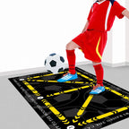Soccer Training Mat Numbered Grid Non-Slip Elastic Ball Cord