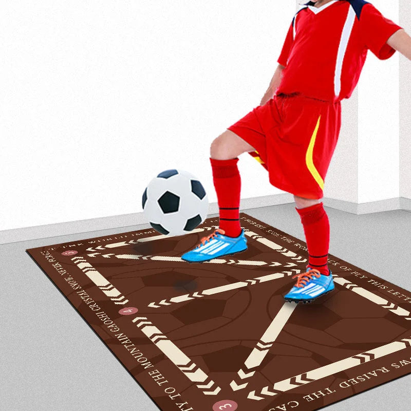 Soccer Training Mat Numbered Grid Non-Slip Elastic Ball Cord