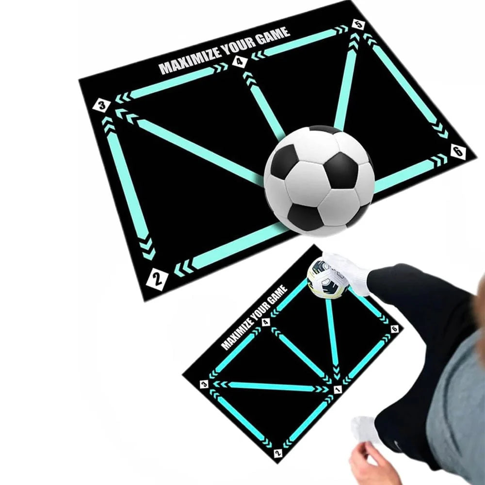 Soccer Training Mat Numbered Grid Non-Slip Elastic Ball Cord