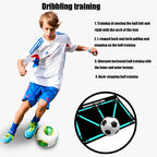 Soccer Training Mat Numbered Grid Non-Slip Elastic Ball Cord