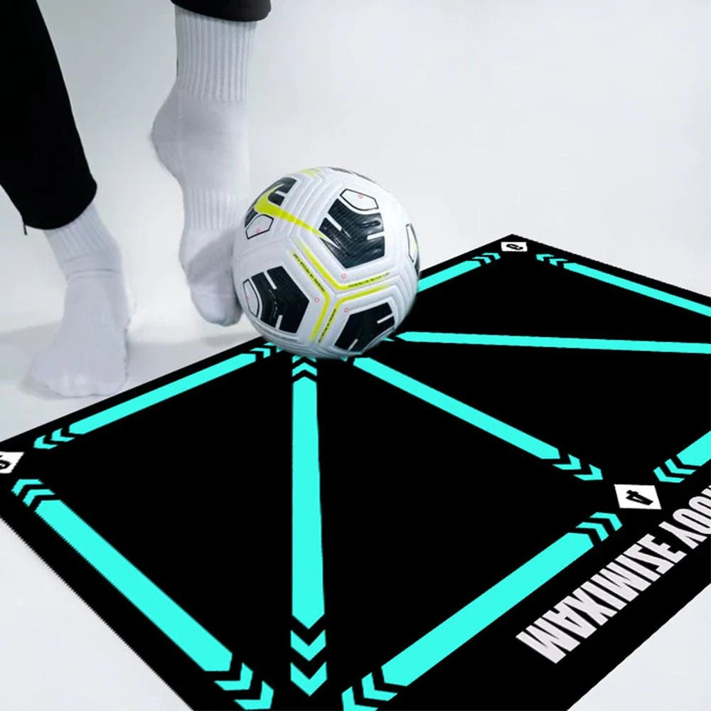 Soccer Training Mat Numbered Grid Non-Slip Elastic Ball Cord