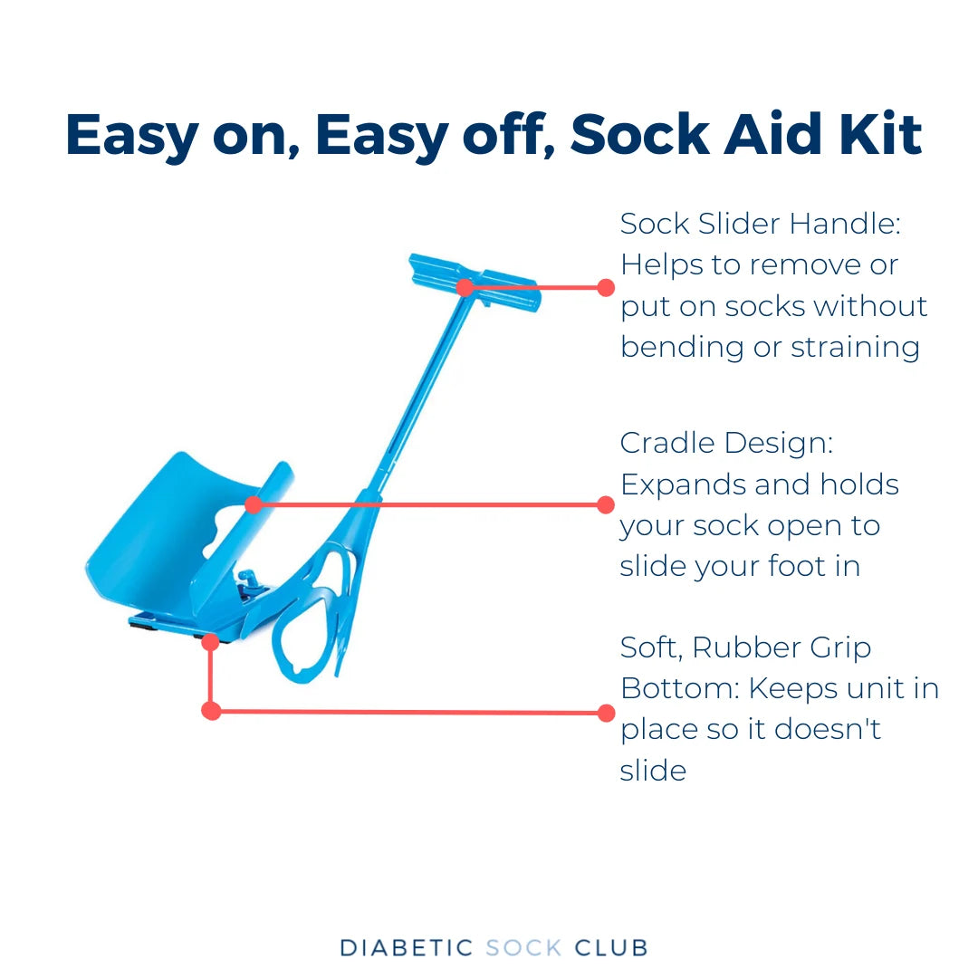 Sock Aid Extended Ergonomic Handle & Shoe Horn