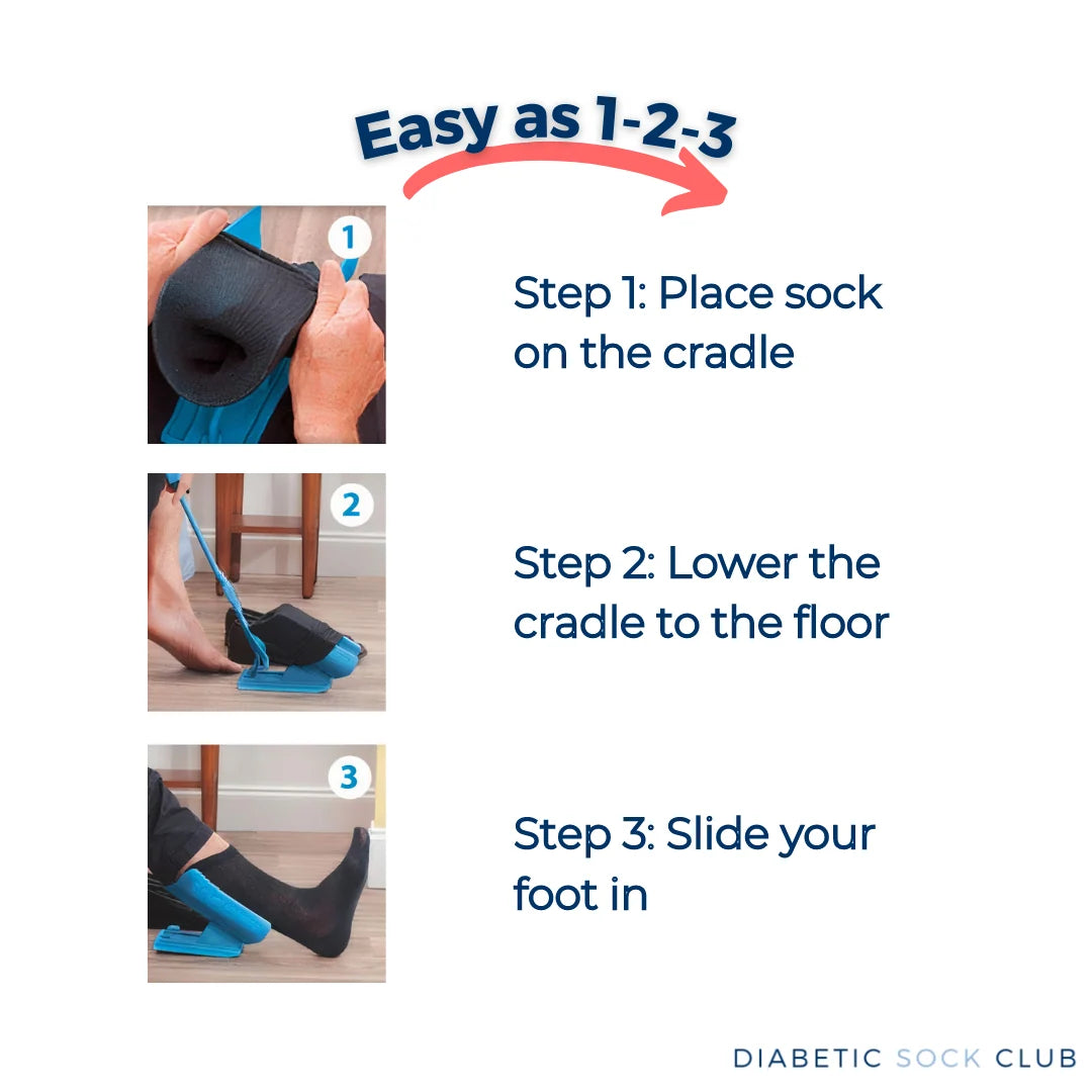 Sock Aid Extended Ergonomic Handle & Shoe Horn