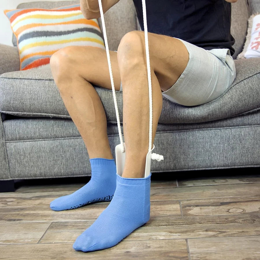 Sock Aid No-Bend Ergonomic Handle & Portable
