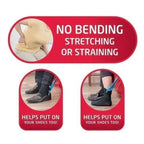 Sock Dressing Aid Foldable Handle Cushioned Grip