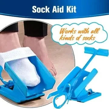 Sock Dressing Aid Foldable Handle Cushioned Grip