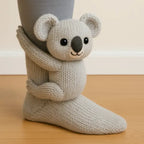 Socks 3D Plush Thick Knit & Stretchy Fit