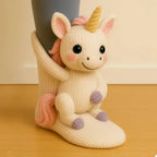 Socks 3D Plush Thick Knit & Stretchy Fit