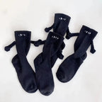 Socks Cotton Blend Magnetic Cartoon Eyes
