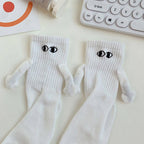 Socks Cotton Blend Magnetic Cartoon Eyes