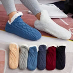 Socks Fleece-Lined Non-Slip Silica Grips
