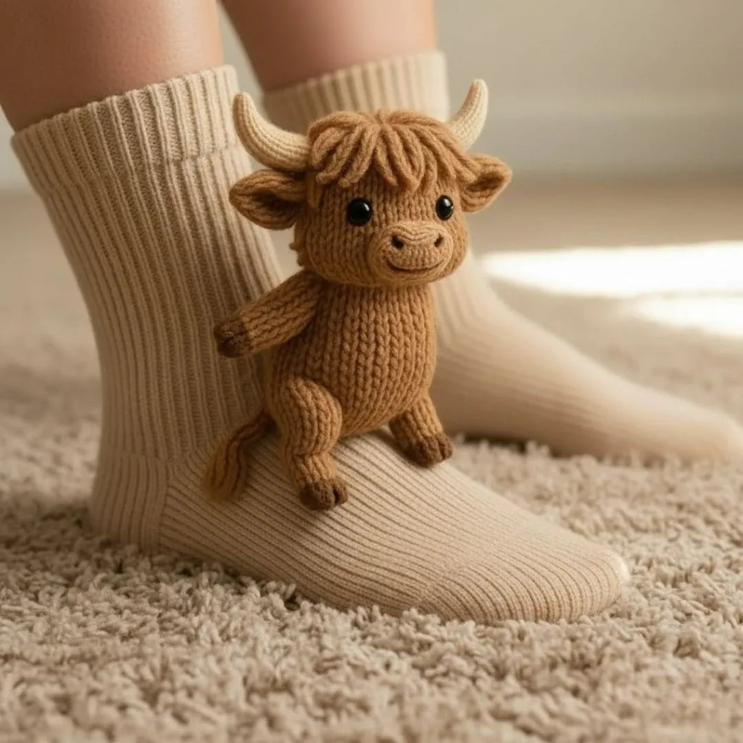 Socks Plush Lined Non-Slip Universal Fit