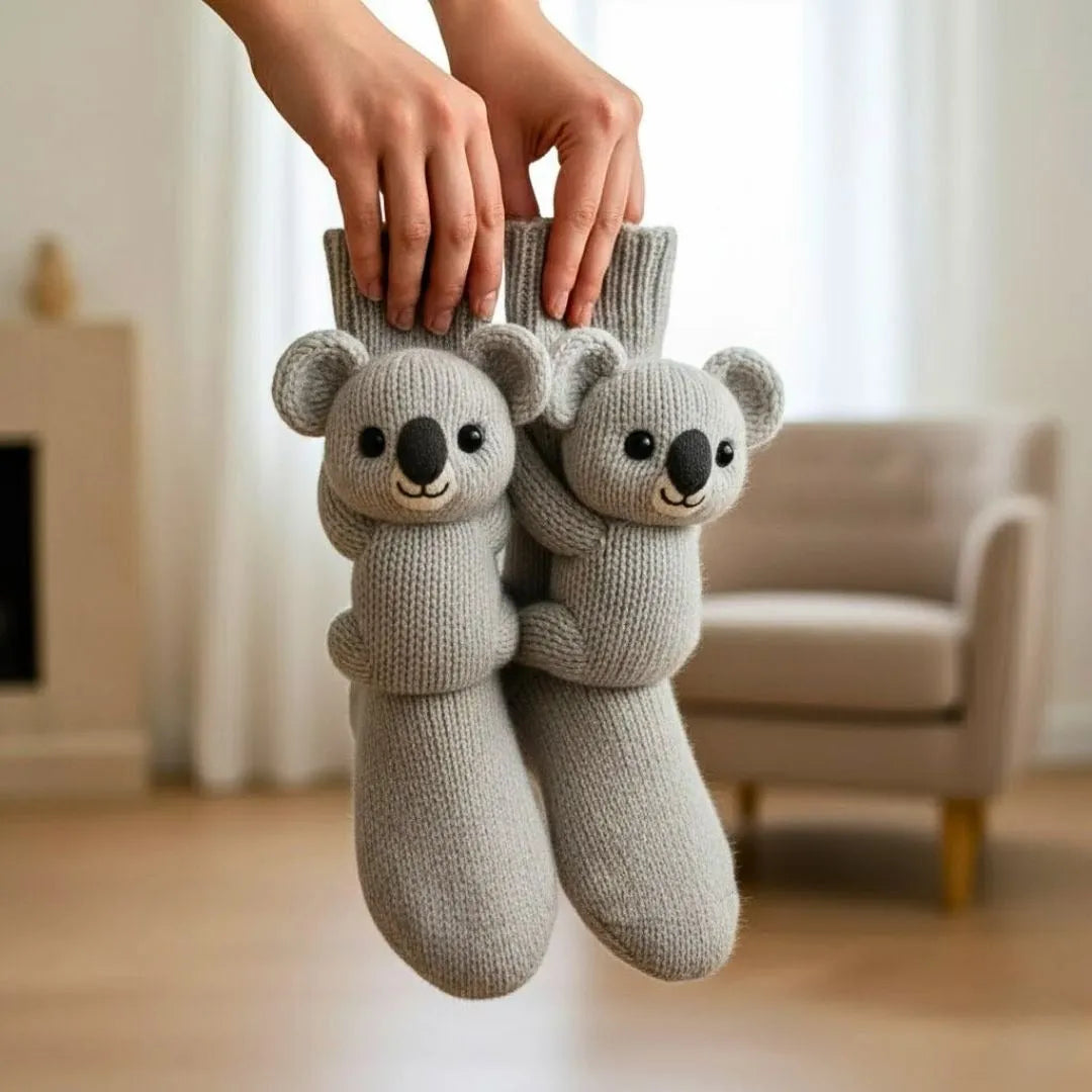 Socks Plush Lined Non-Slip Universal Fit