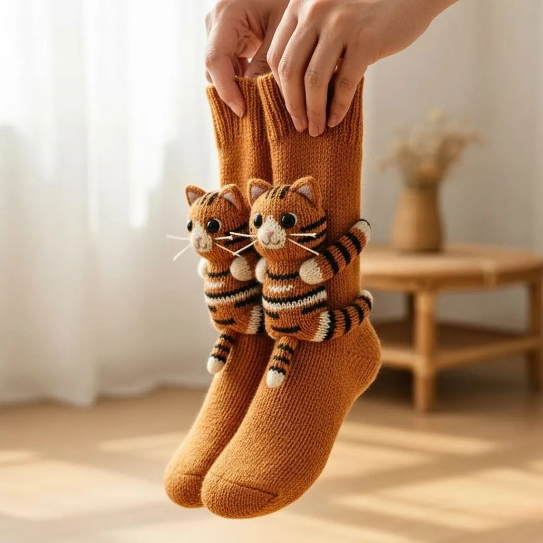 Socks Plush Lined Non-Slip Universal Fit