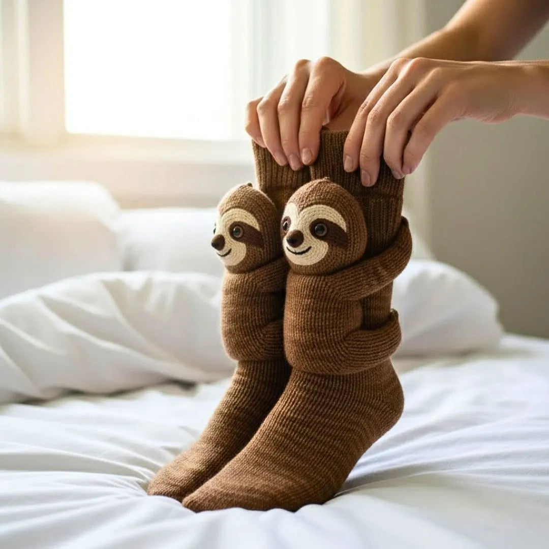 Socks Plush Lined Non-Slip Universal Fit