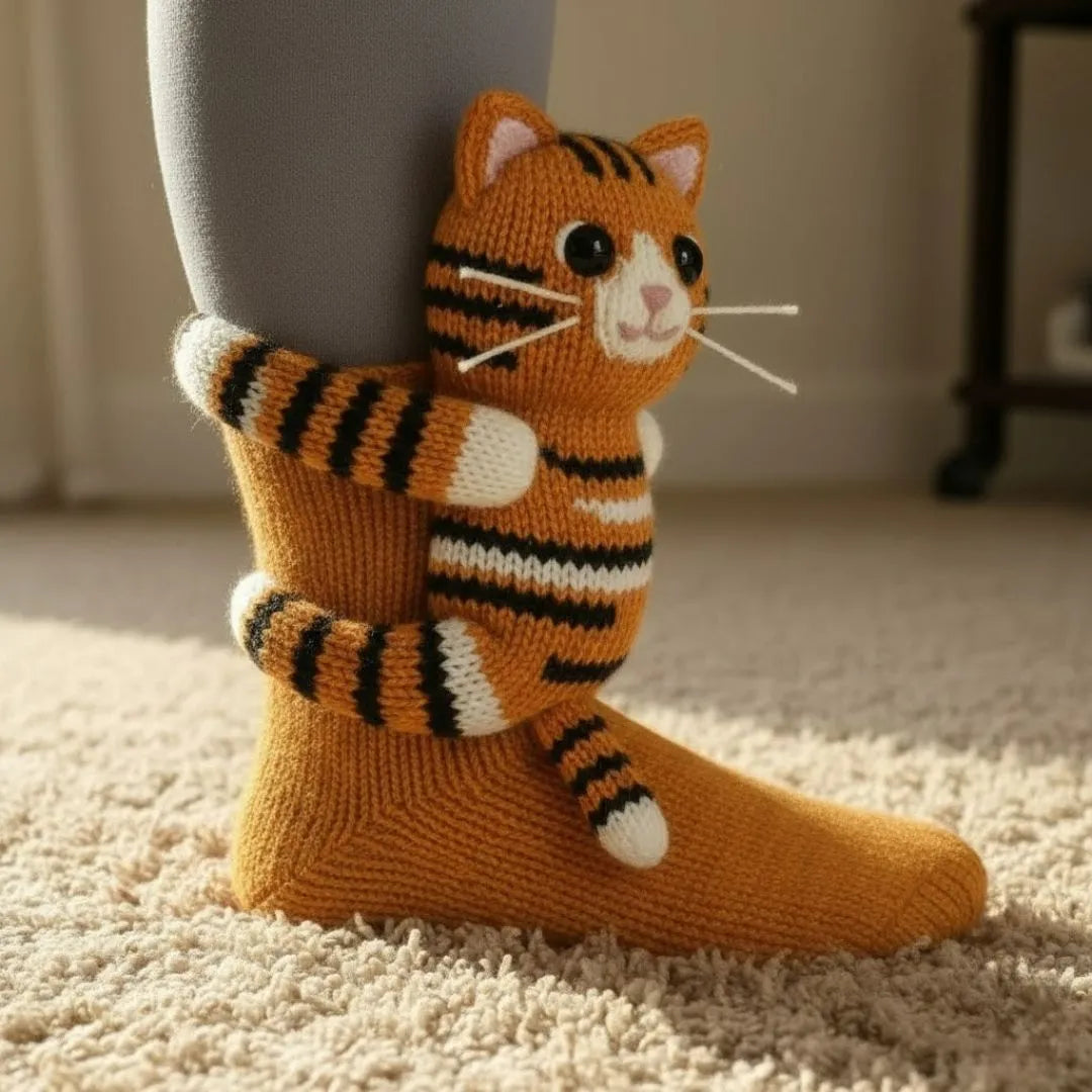Socks Plush Lined Non-Slip Universal Fit