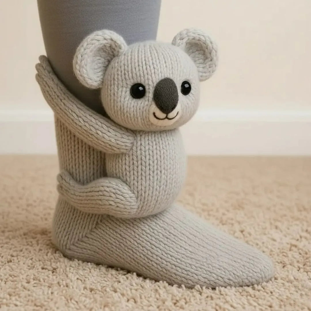 Socks Plush Lined Non-Slip Universal Fit