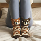 Socks Plush Lined Non-Slip Universal Fit