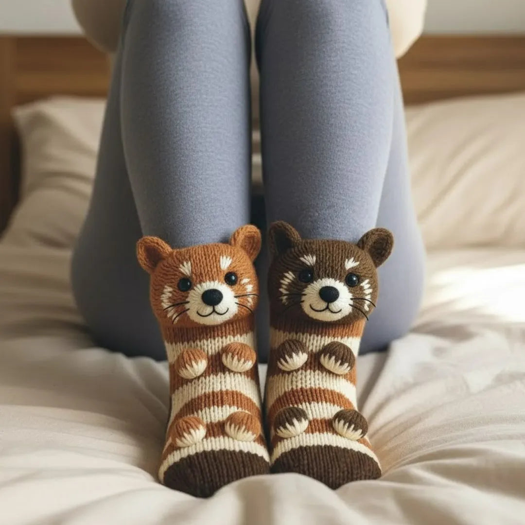 Socks Plush Lined Non-Slip Universal Fit