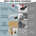 Sofa & Armchair Cover Water-Repellent Polyester Anti-Slip
