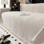 Sofa & Armchair Cover Woven Herringbone Non-Slip & Stain-Resistant