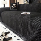 Sofa & Armchair Cover Woven Herringbone Non-Slip & Stain-Resistant