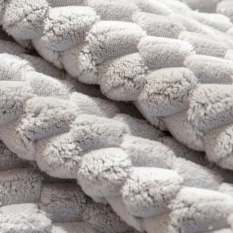 Sofa & Bed Throw Blanket Velvet-Soft Anti-Slip Machine-Washable