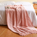 Sofa Blanket Soft Knitted Machine Washable