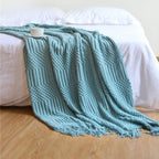 Sofa Blanket Soft Knitted Machine Washable