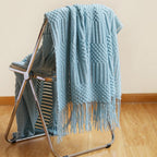 Sofa Blanket Soft Knitted Machine Washable