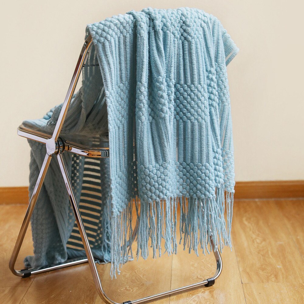 Sofa Blanket Soft Knitted Machine Washable