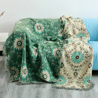 Sofa Cover Blanket Reversible 100% Cotton Machine Washable