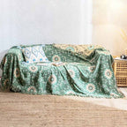 Sofa Cover Blanket Reversible 100% Cotton Machine Washable