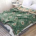 Sofa Cover Blanket Reversible 100% Cotton Machine Washable