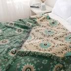Sofa Cover Blanket Reversible 100% Cotton Machine Washable
