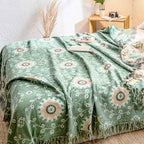 Sofa Cover Blanket Reversible 100% Cotton Machine Washable