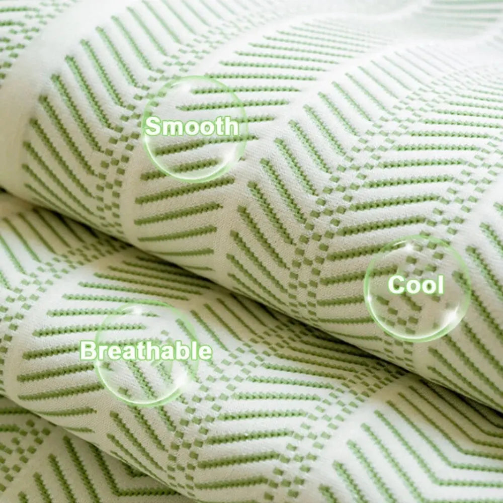 Sofa Cover Breathable Microfiber & Anti-Slip Herringbone Scallop Edge