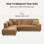 Sofa Cover Brushed Stretch Velvet Non-Slip Machine Washable