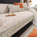 Sofa Cover Chenille Anti-Slip Backing Machine Washable
