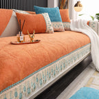 Sofa Cover Chenille Anti-Slip Backing Machine Washable