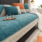 Sofa Cover Chenille Anti-Slip Backing Machine Washable