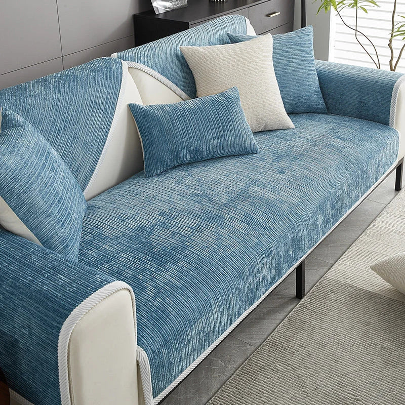 Sofa Cover Chenille Machine Washable Non-Slip