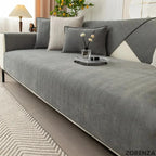 Sofa Cover Chenille Non-Slip Backing Machine Washable