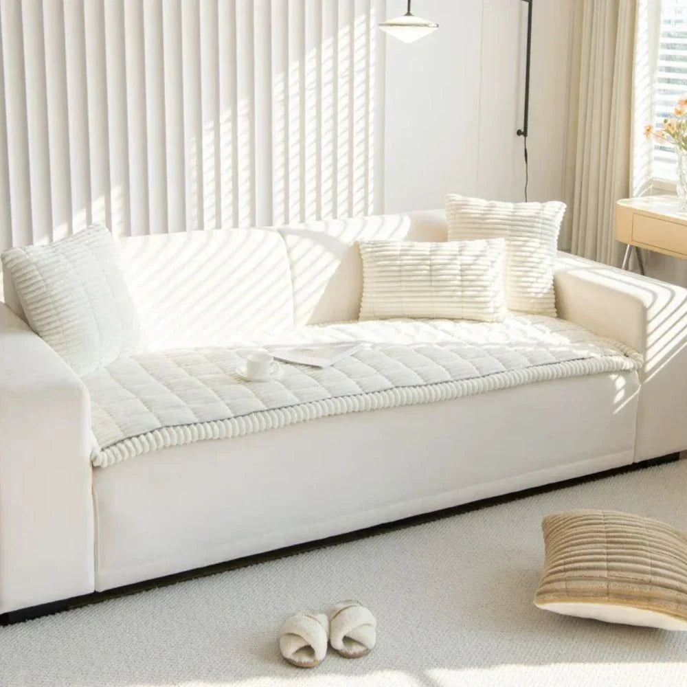 Sofa Cover Full Coverage Anti-Slip Backing Machine Washable