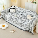 Sofa Cover Full Coverage Cotton Yarn Machine Washable