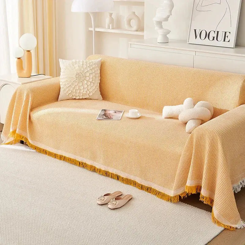 Sofa Cover Full Coverage Cotton Yarn Machine Washable