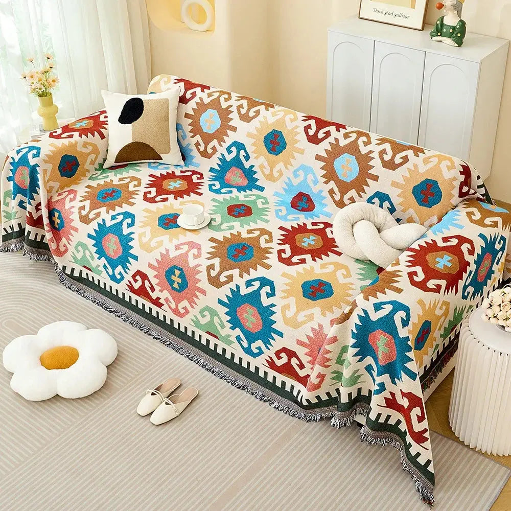 Sofa Cover Full Coverage Cotton Yarn Machine Washable