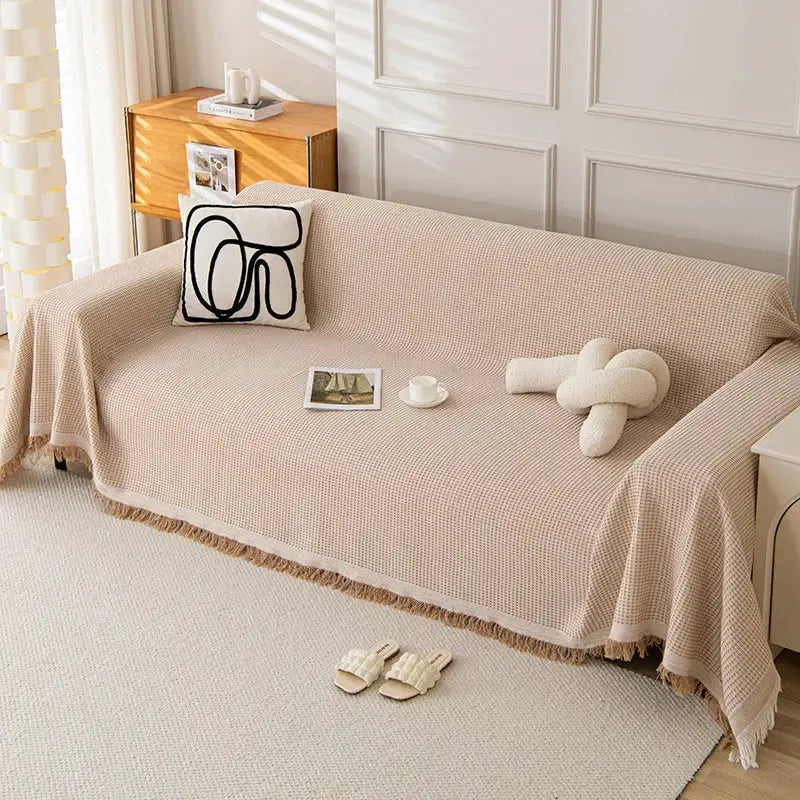 Sofa Cover Full Coverage Cotton Yarn Machine Washable